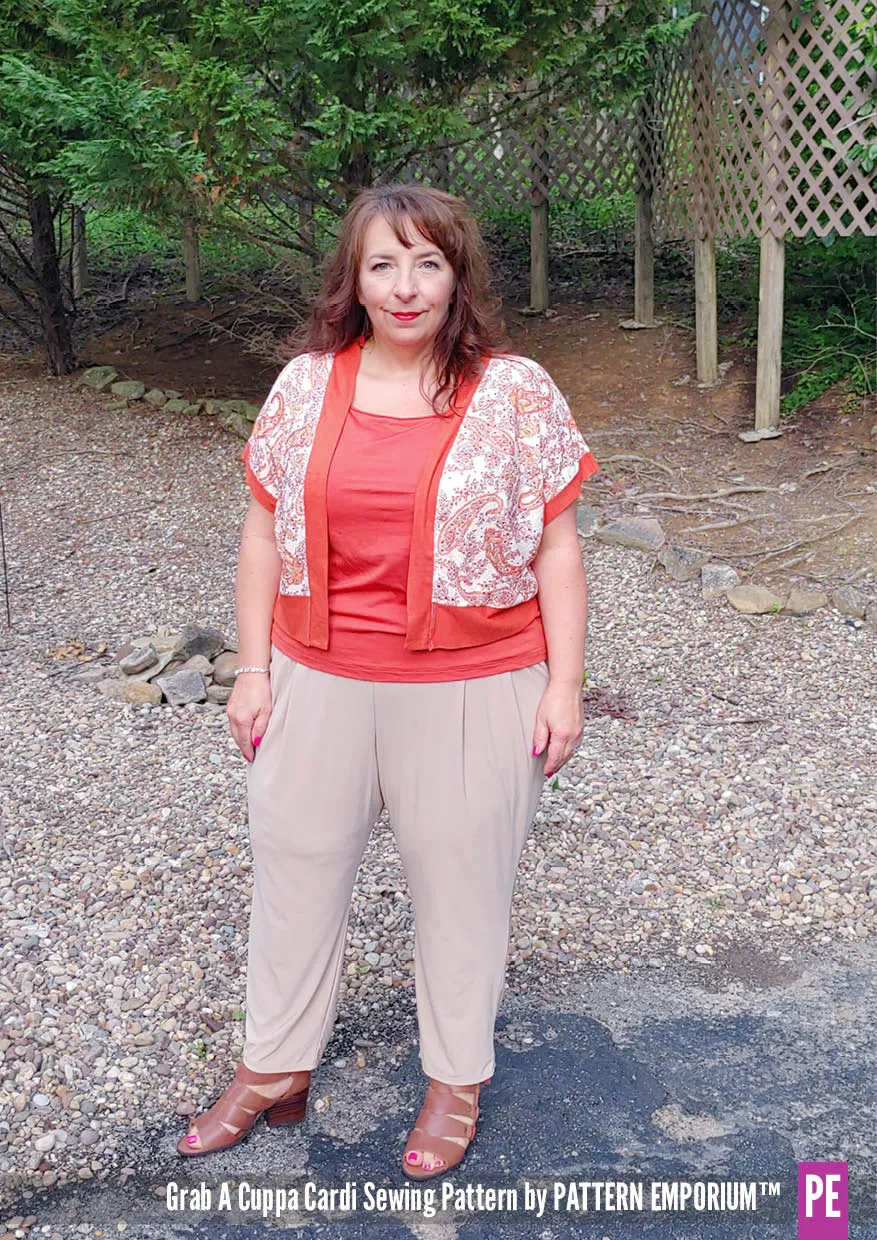 Grab A Cuppa Cardi | Oversized Cardi Sewing Pattern