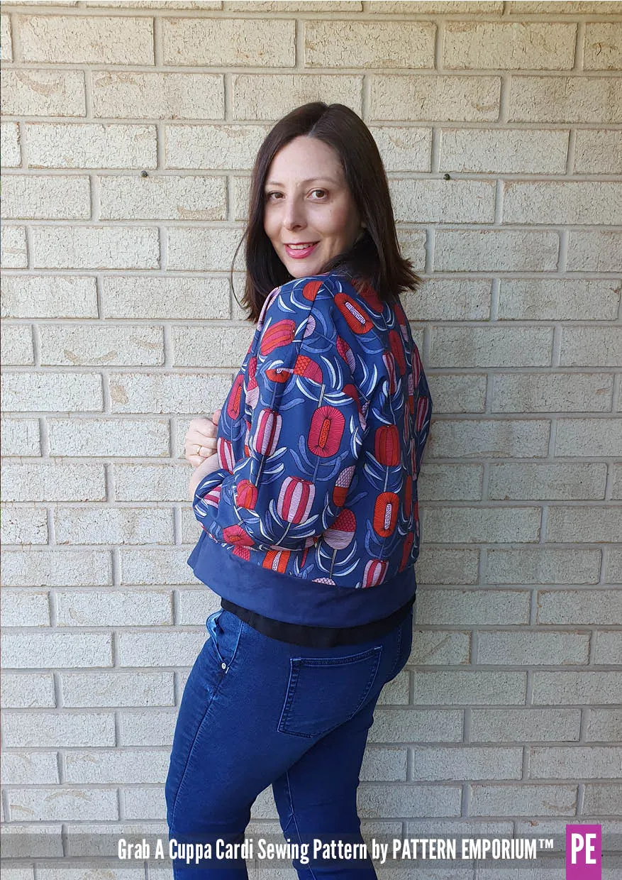 Grab A Cuppa Cardi | Oversized Cardi Sewing Pattern