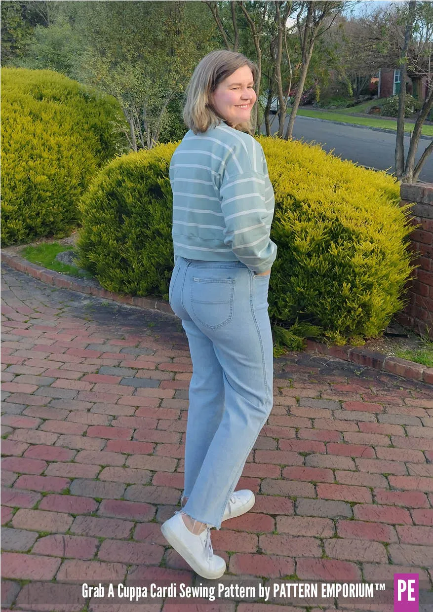 Grab A Cuppa Cardi | Oversized Cardi Sewing Pattern