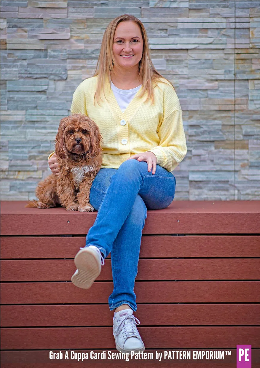 Grab A Cuppa Cardi | Oversized Cardi Sewing Pattern