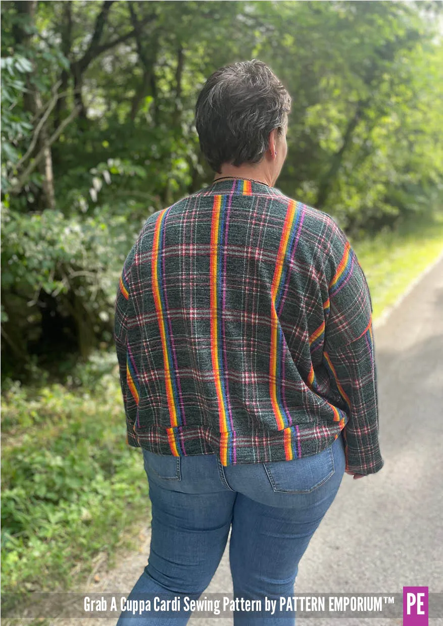 Grab A Cuppa Cardi | Oversized Cardi Sewing Pattern