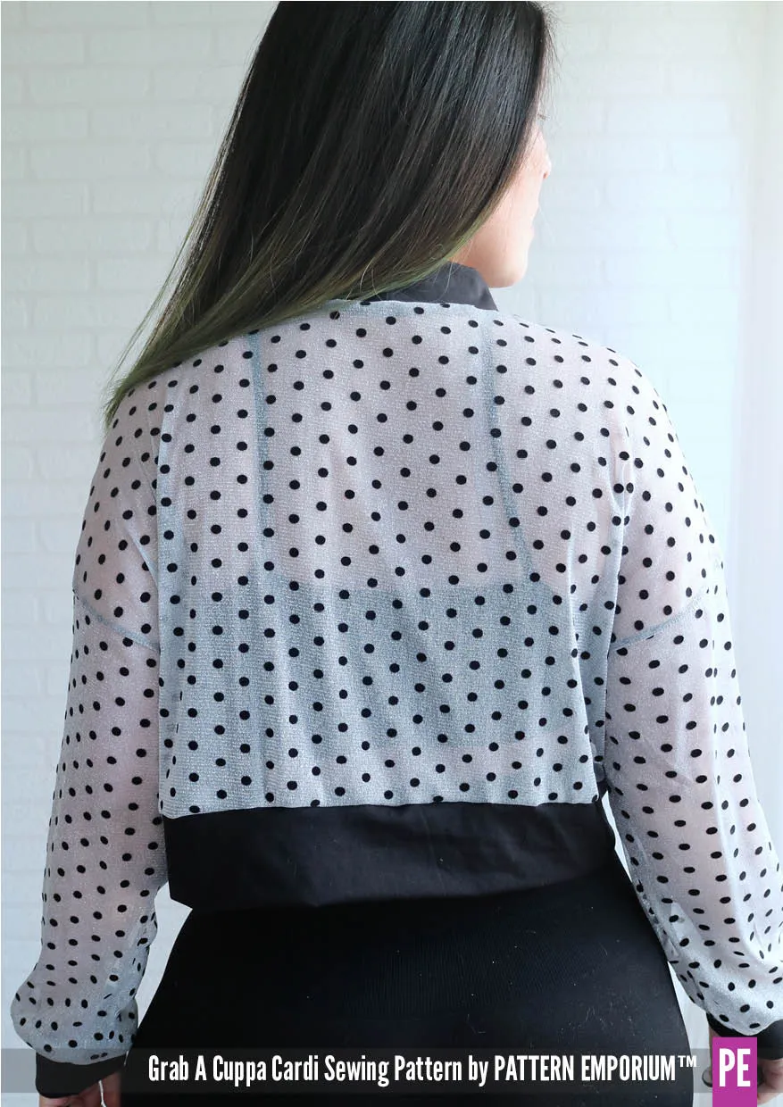Grab A Cuppa Cardi | Oversized Cardi Sewing Pattern