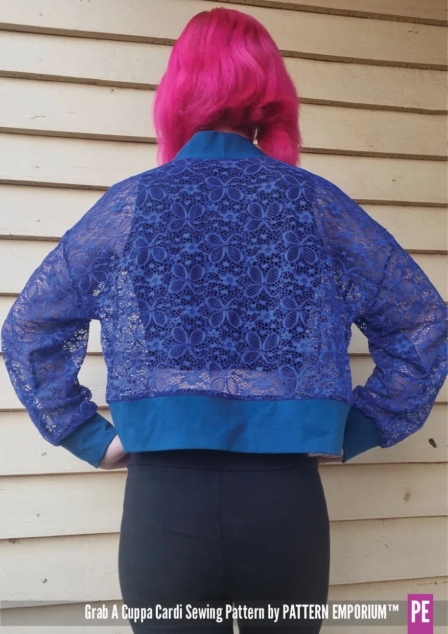 Grab A Cuppa Cardi | Oversized Cardi Sewing Pattern