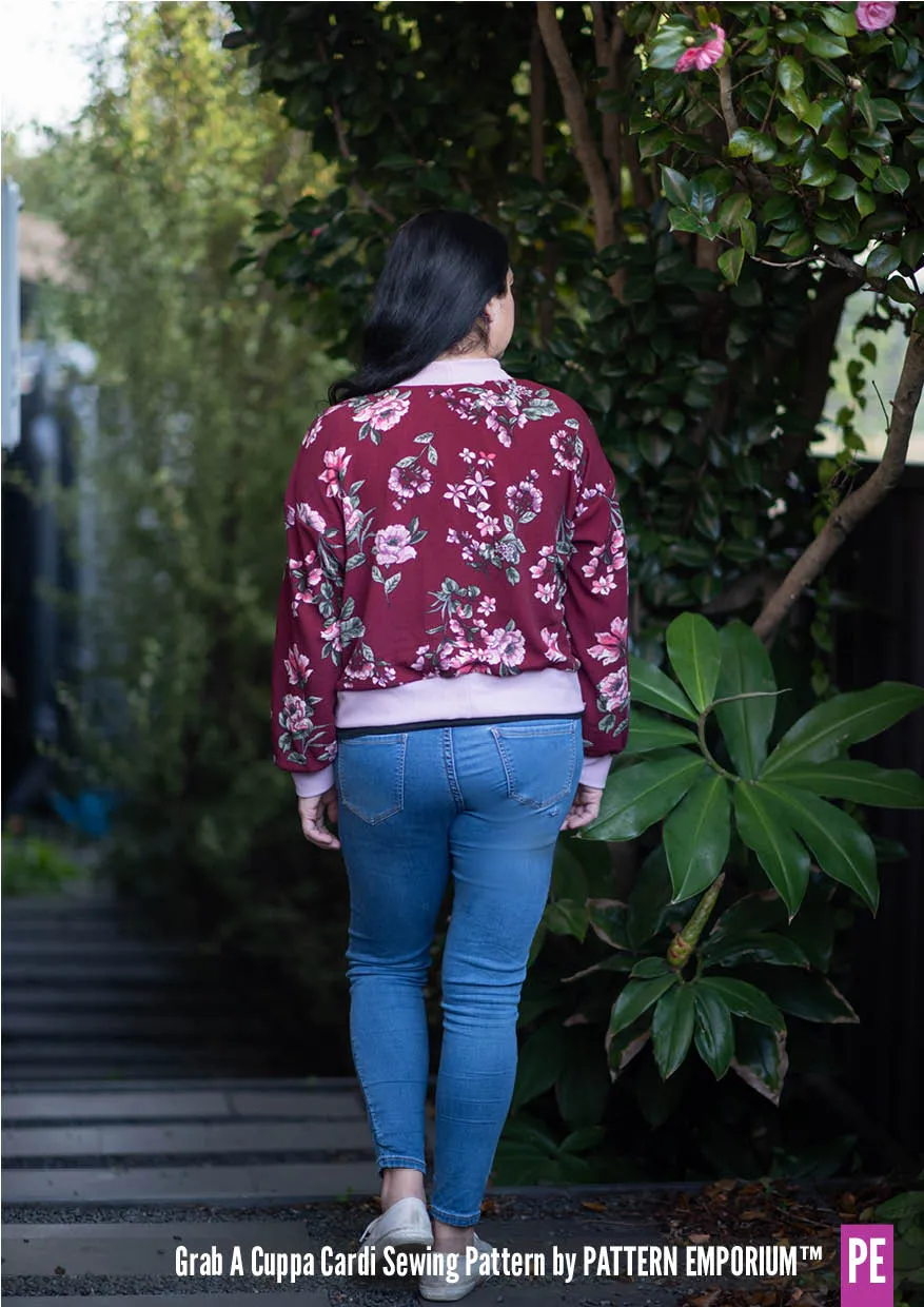 Grab A Cuppa Cardi | Oversized Cardi Sewing Pattern