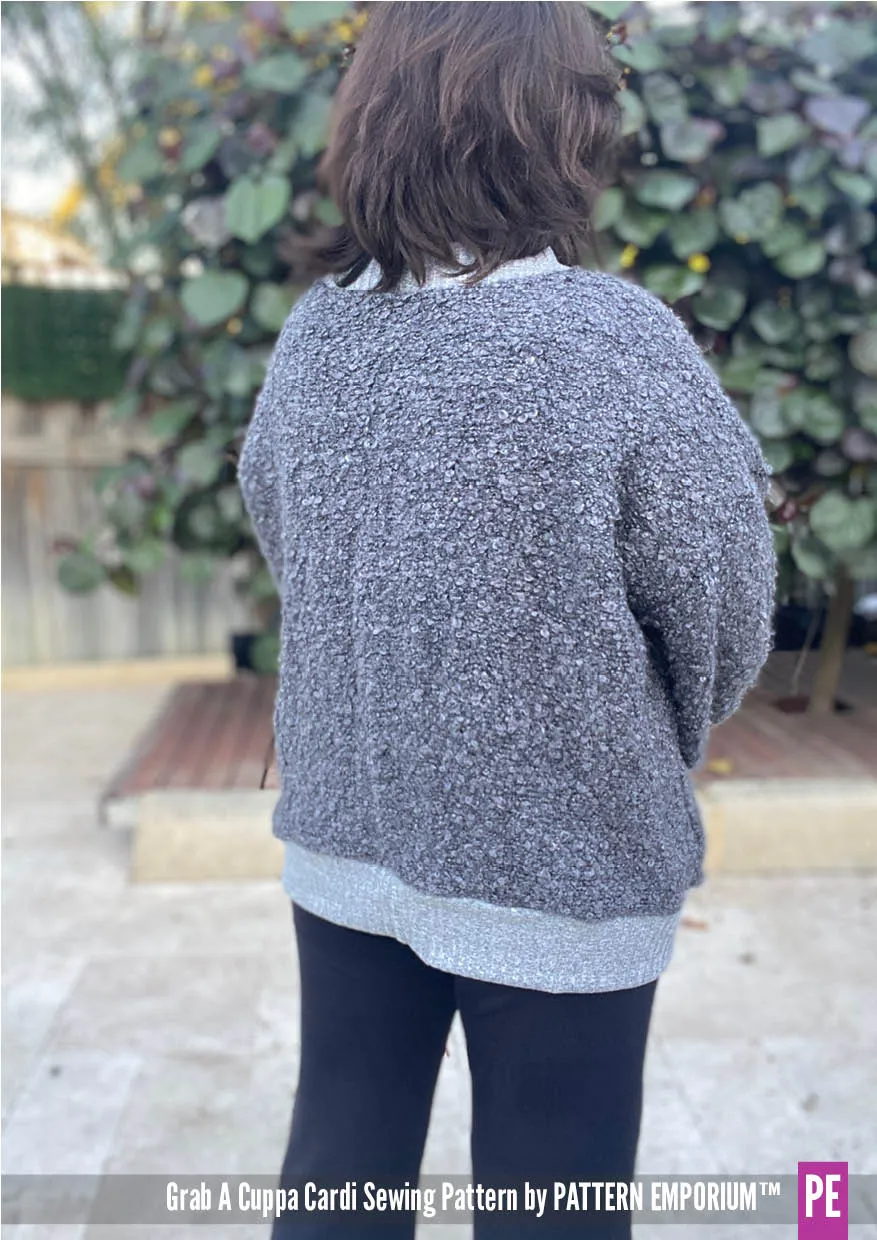 Grab A Cuppa Cardi | Oversized Cardi Sewing Pattern