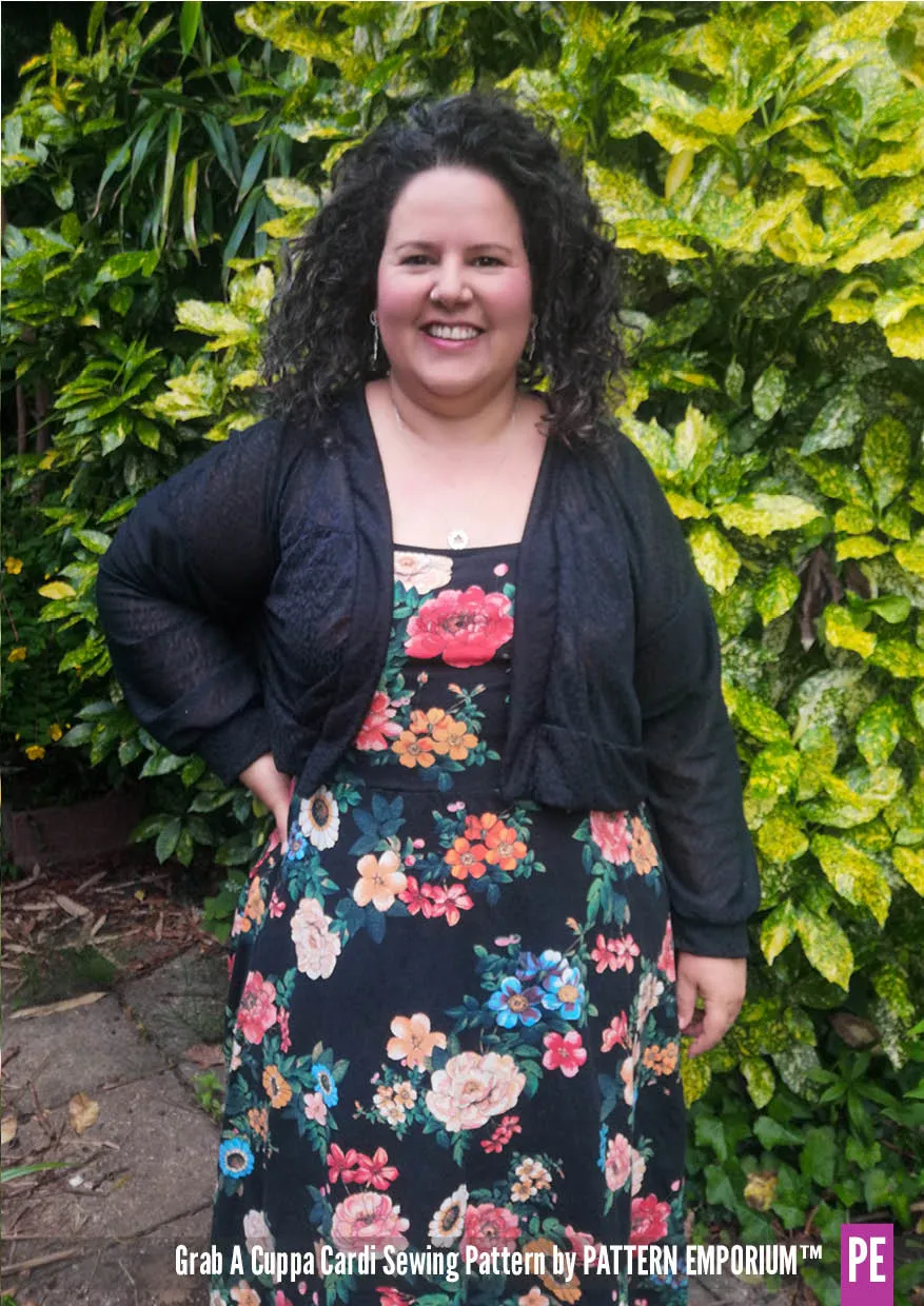 Grab A Cuppa Cardi | Oversized Cardi Sewing Pattern