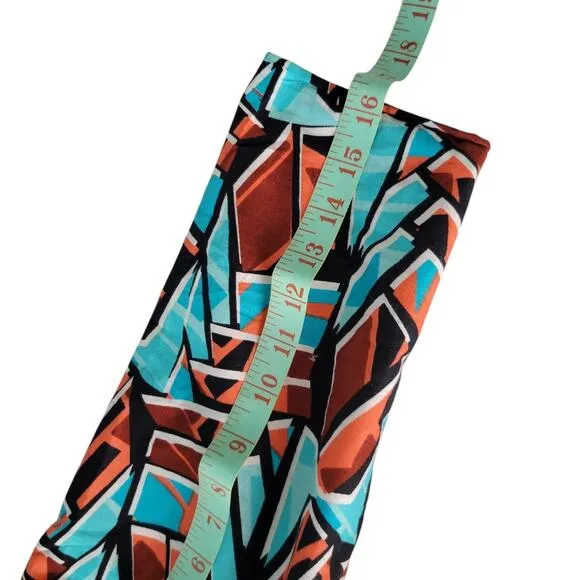Graphic Geometrics Mid Century Mod Pink 60s Psychedelic Long Coat Handmade Teal