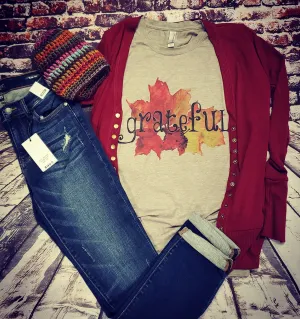Grateful fall t shirt