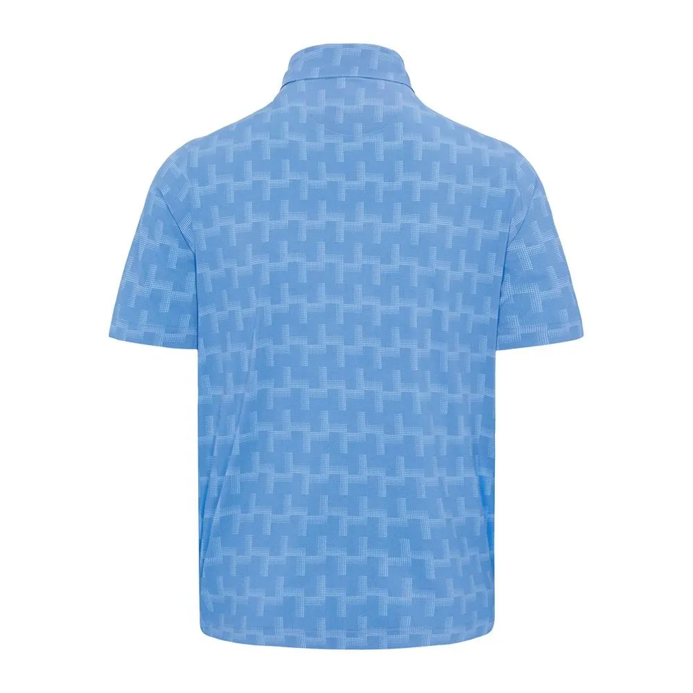 Greg Norman Men's X-Lite Digital Print Polo - Light Cobalt