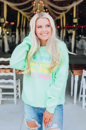 Grl Pwr Sweatshirt - Mint