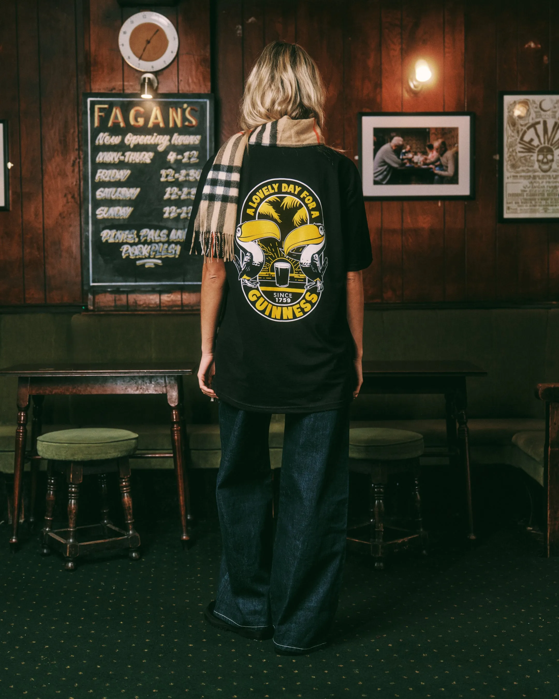 Guinness x UN:IK 'Tropical' Tee - Black