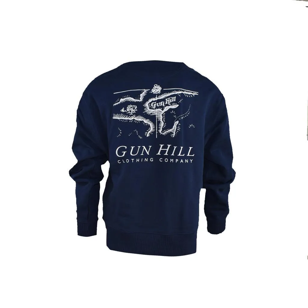 Gun Hill Mens Trowland Heavy Sweater Navy