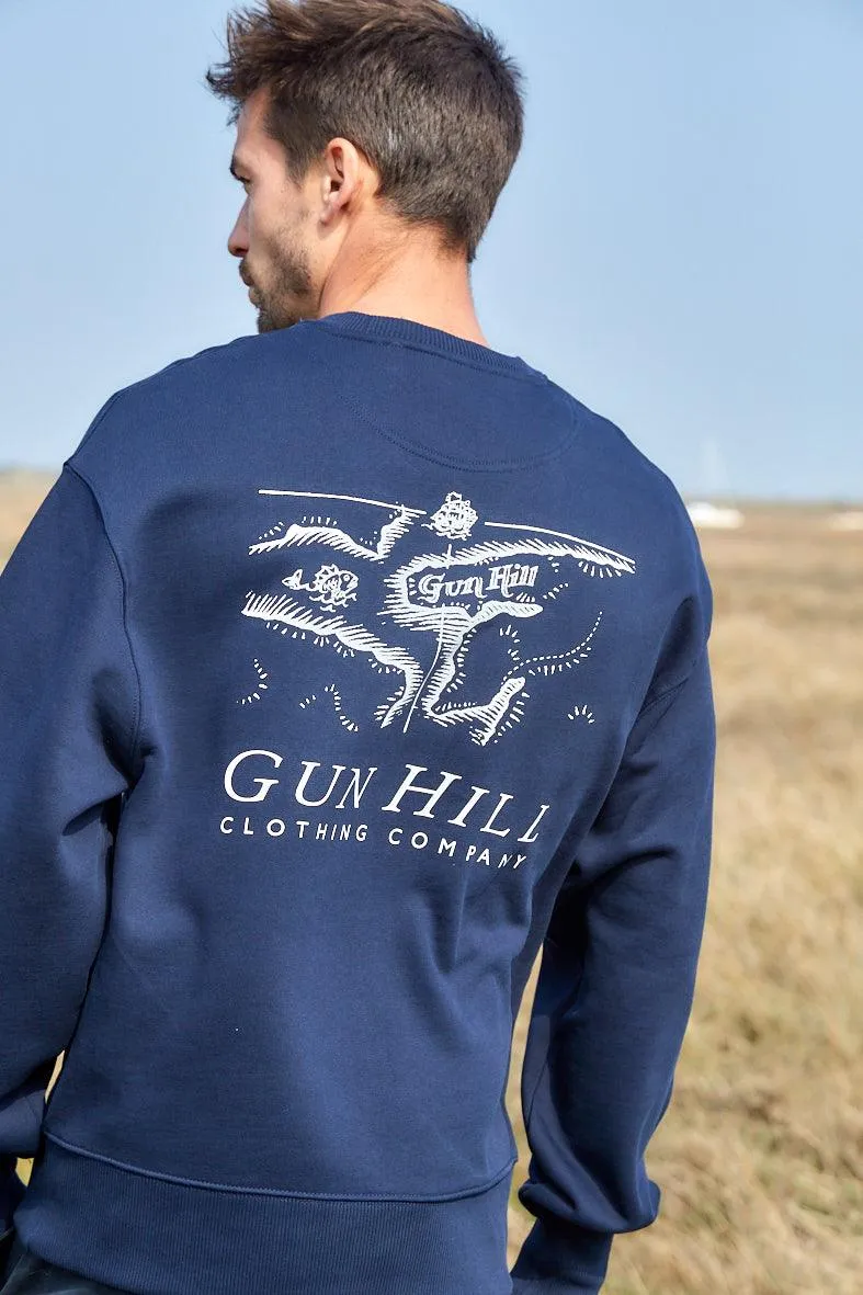 Gun Hill Mens Trowland Heavy Sweater Navy