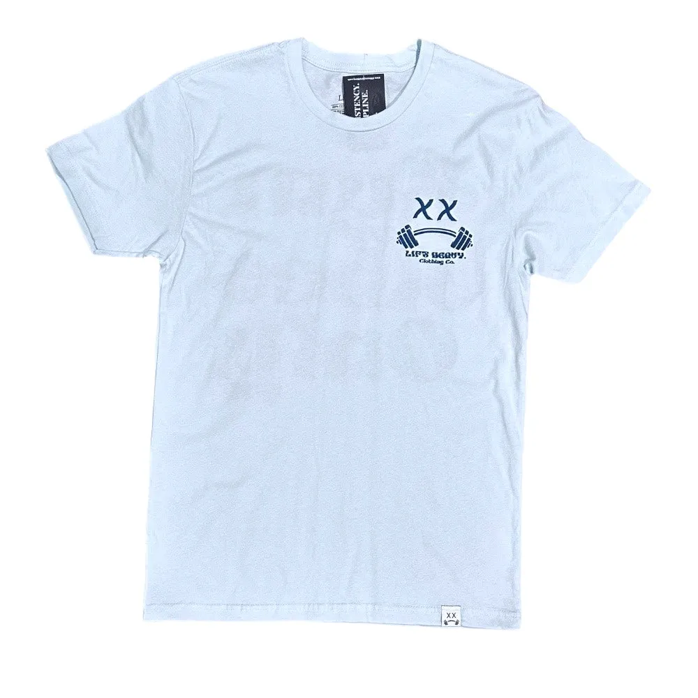 GYM VIBES  T-SHIRT - LIGHT BLUE