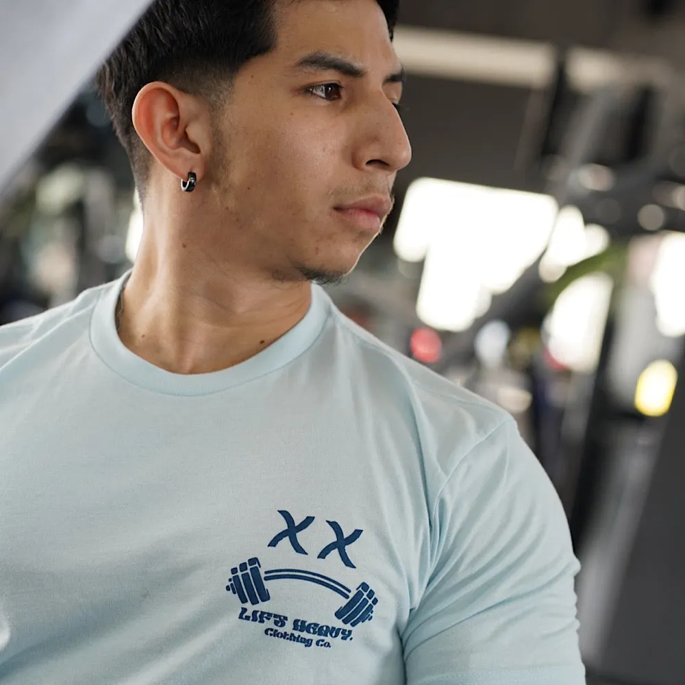GYM VIBES  T-SHIRT - LIGHT BLUE