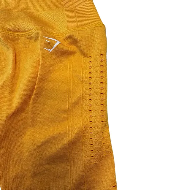 Gymshark Glow Seamless Yellow Shorts Women's Size XS