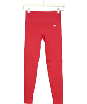 gymshark Red Adapt Fleck Seamless Leggings UK XS