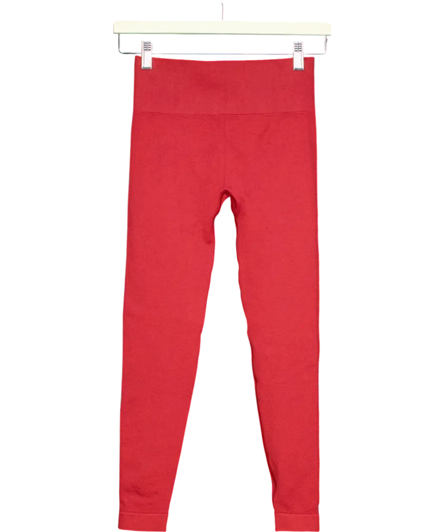 gymshark Red Adapt Fleck Seamless Leggings UK XS