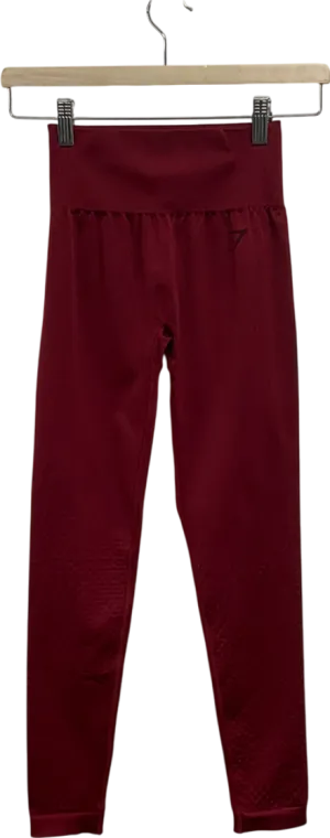 gymshark Red Seamless Leggings UK XS/S