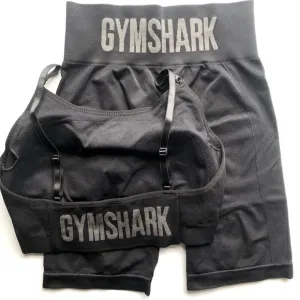 Gymshark S/S Flex Seamless Cycling Shorts &amp; Flex Seamless Strappy Sports Bra Set