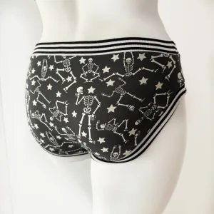 Halloween Skeleton Adult Pants | Women's Knickers | Organic Cotton Underwear