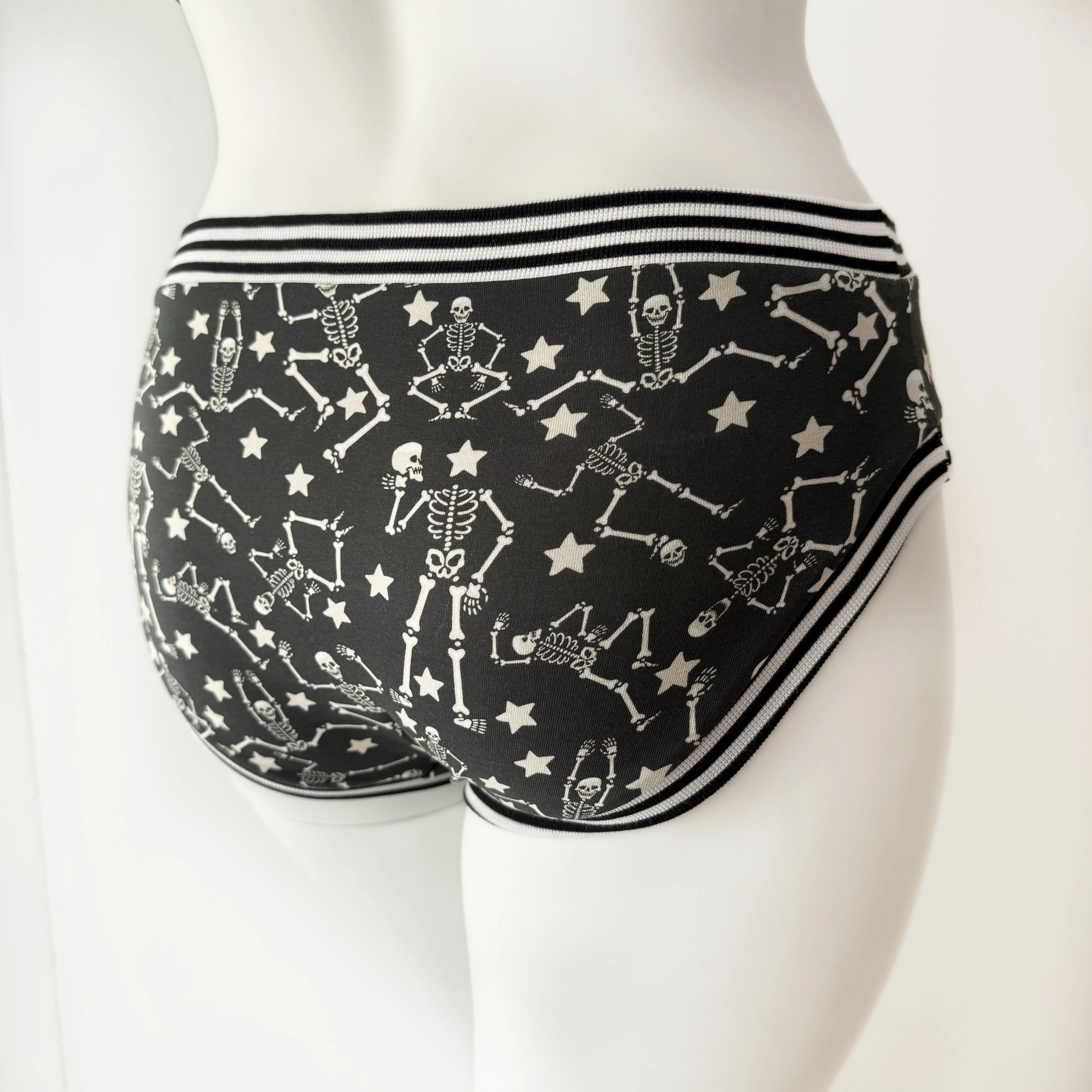 Halloween Skeleton Adult Pants | Women's Knickers | Organic Cotton Underwear