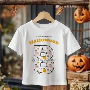 Halloween Theme Pattern Personalised Toddler & Kids T Shirt