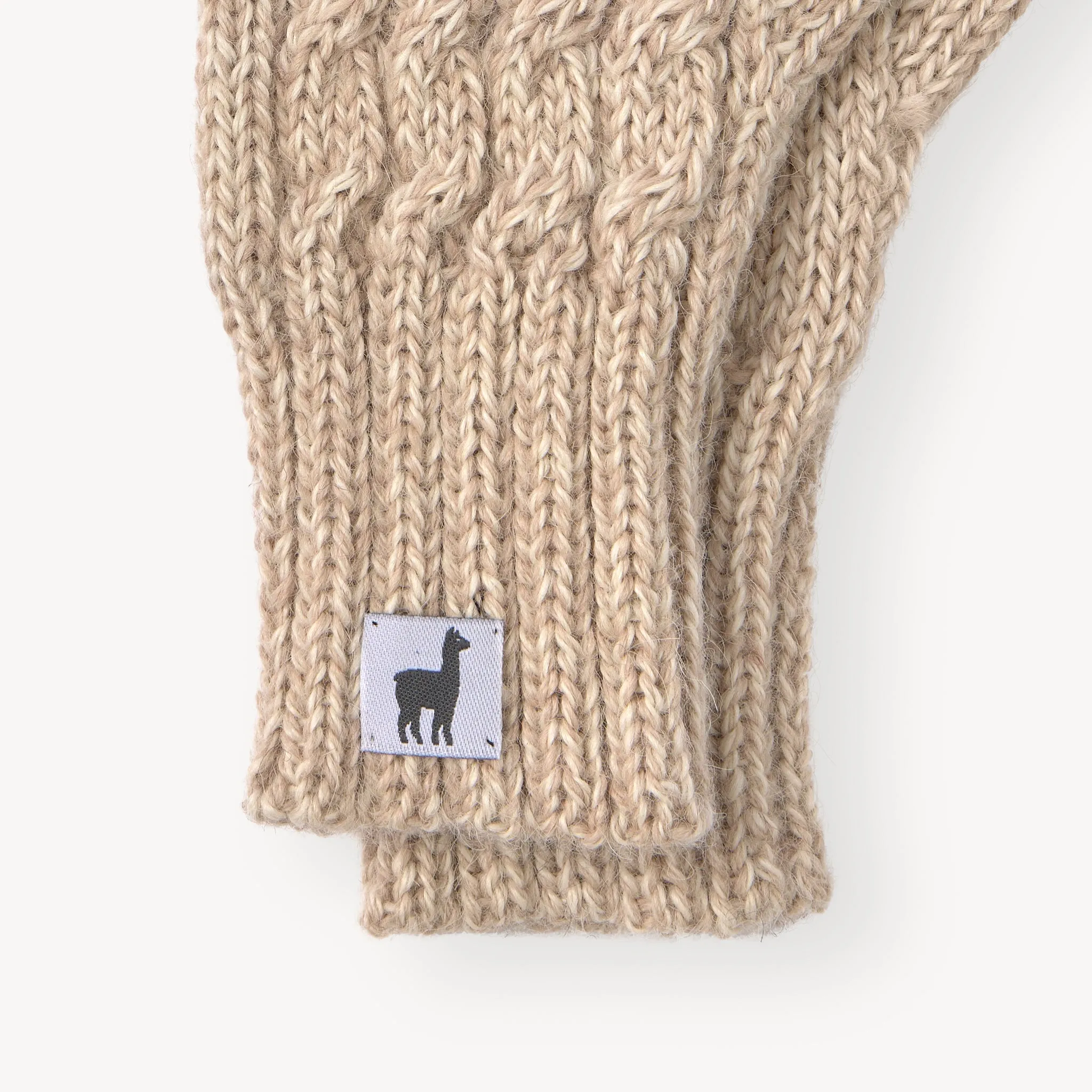 Hand-Knit Alpaca Gloves