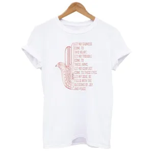 Hand of Fatima Inspirational Quote Women's T-shirt