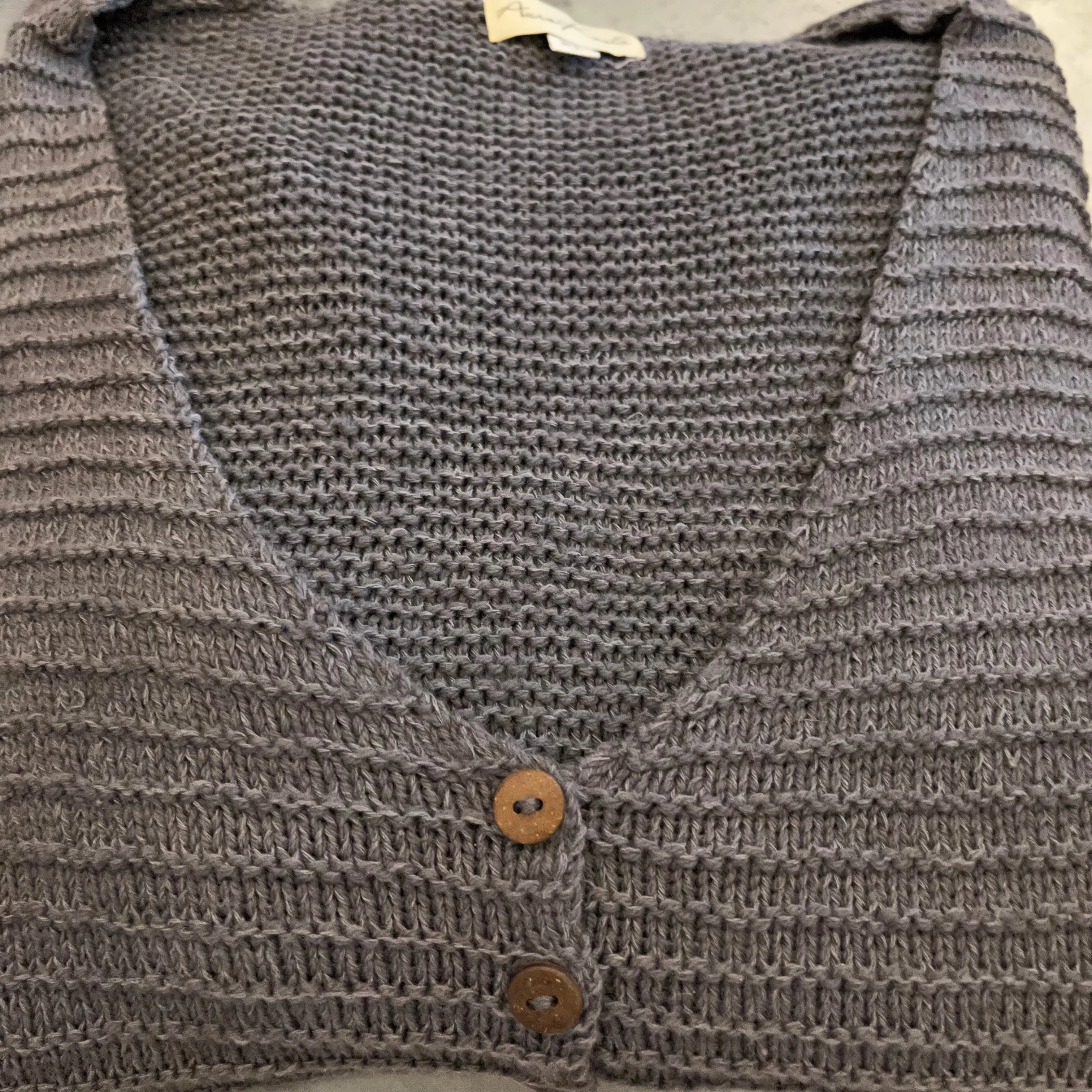 Handmade AuroKnits Three-Button Sweater - Patty