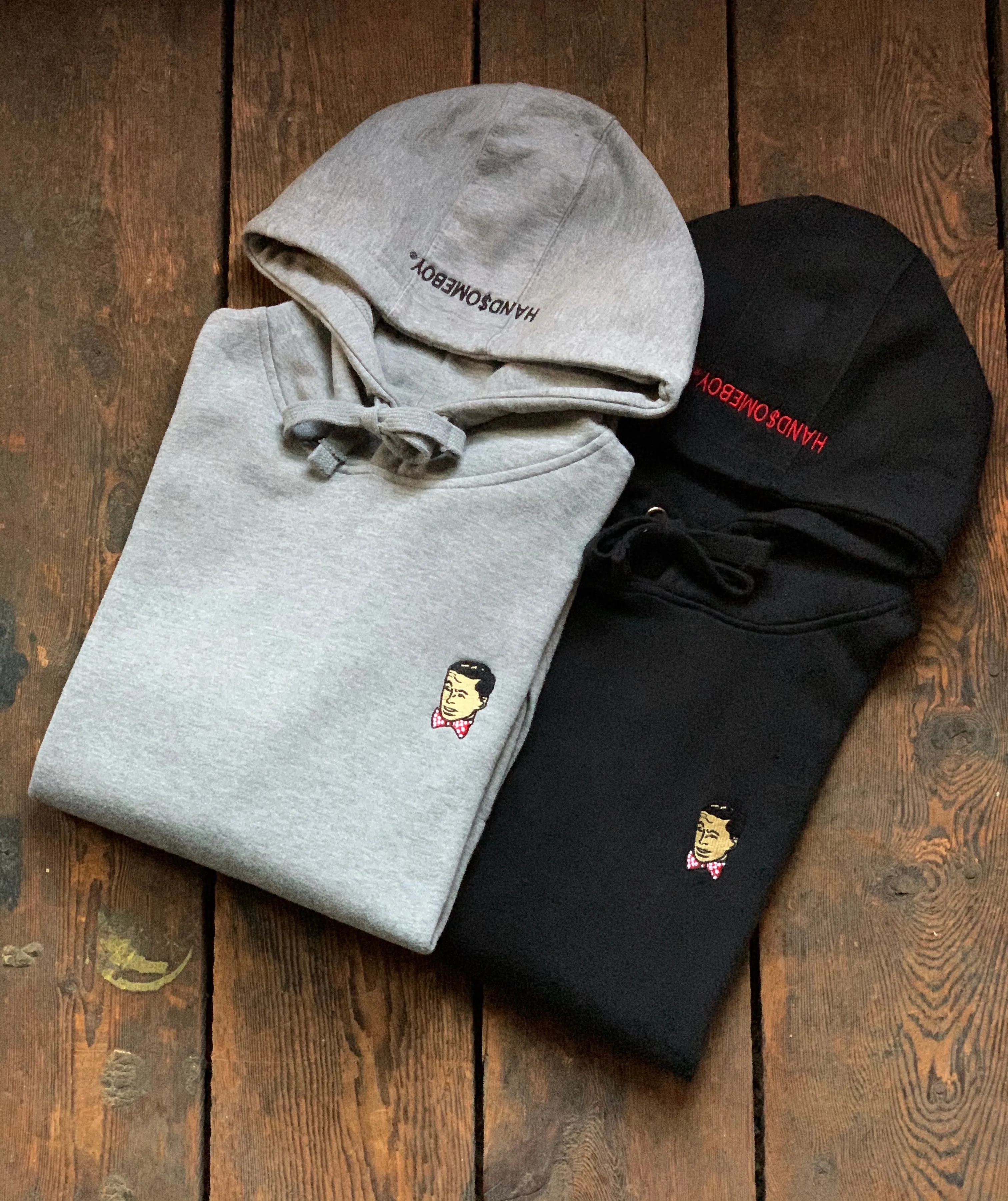 HANDSOMEBOY® MASON VARSITY HOODY - GREY