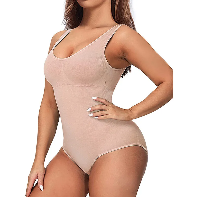 HANERDUN Women Slimming Tummy Control Shapewear Bodysuit Seamless Waist Trainer Vest Full Body Shaper