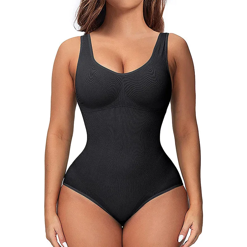 HANERDUN Women Slimming Tummy Control Shapewear Bodysuit Seamless Waist Trainer Vest Full Body Shaper