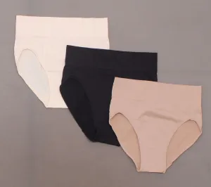 Hanes Premium 3 Pairs Women's Smoothing Seamless Basic High Cut Briefs