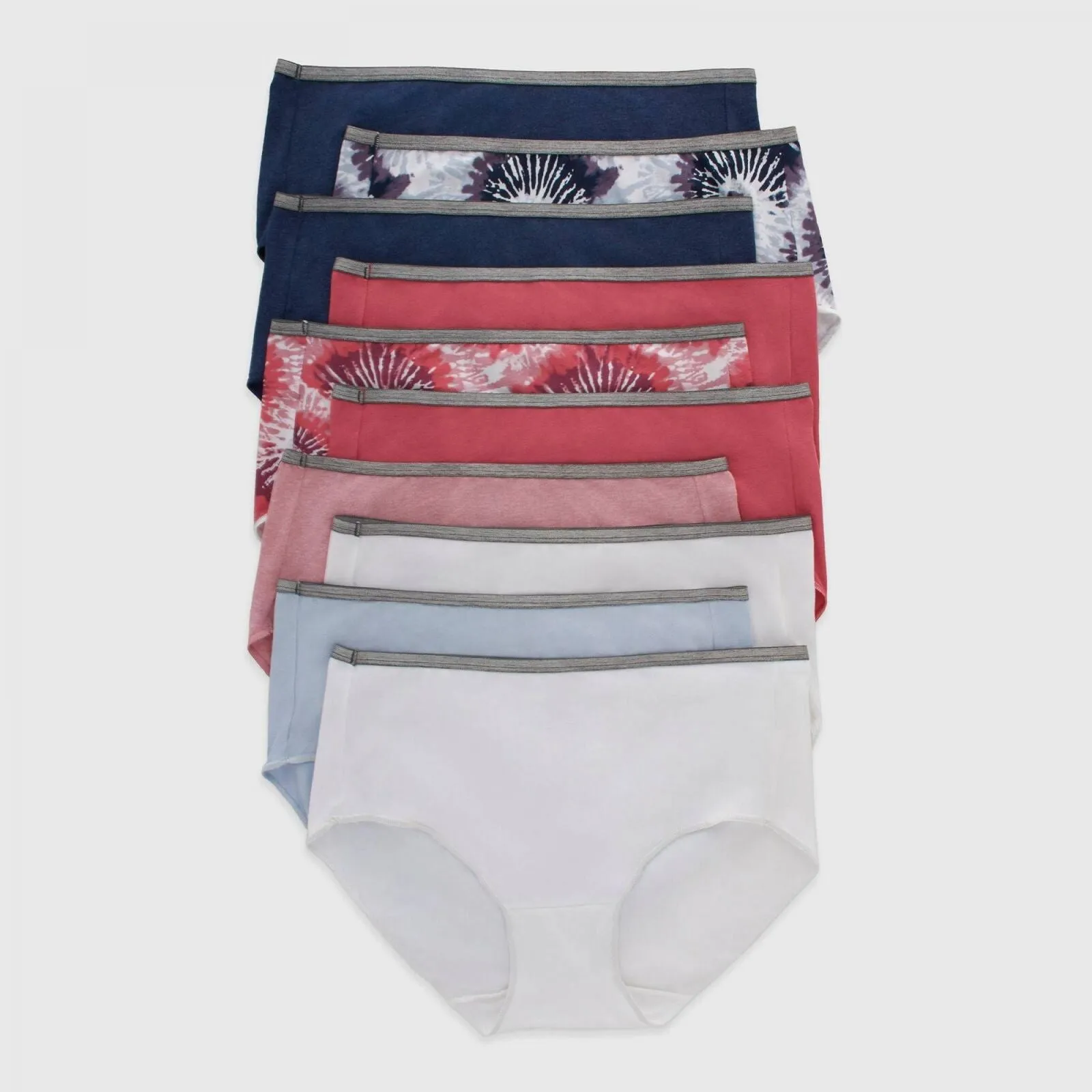 Hanes Women's 10pk Cool comfort Cotton Stretch Briefs Underwear