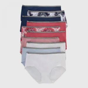 Hanes Women's 10pk Cool comfort Cotton Stretch Briefs Underwear