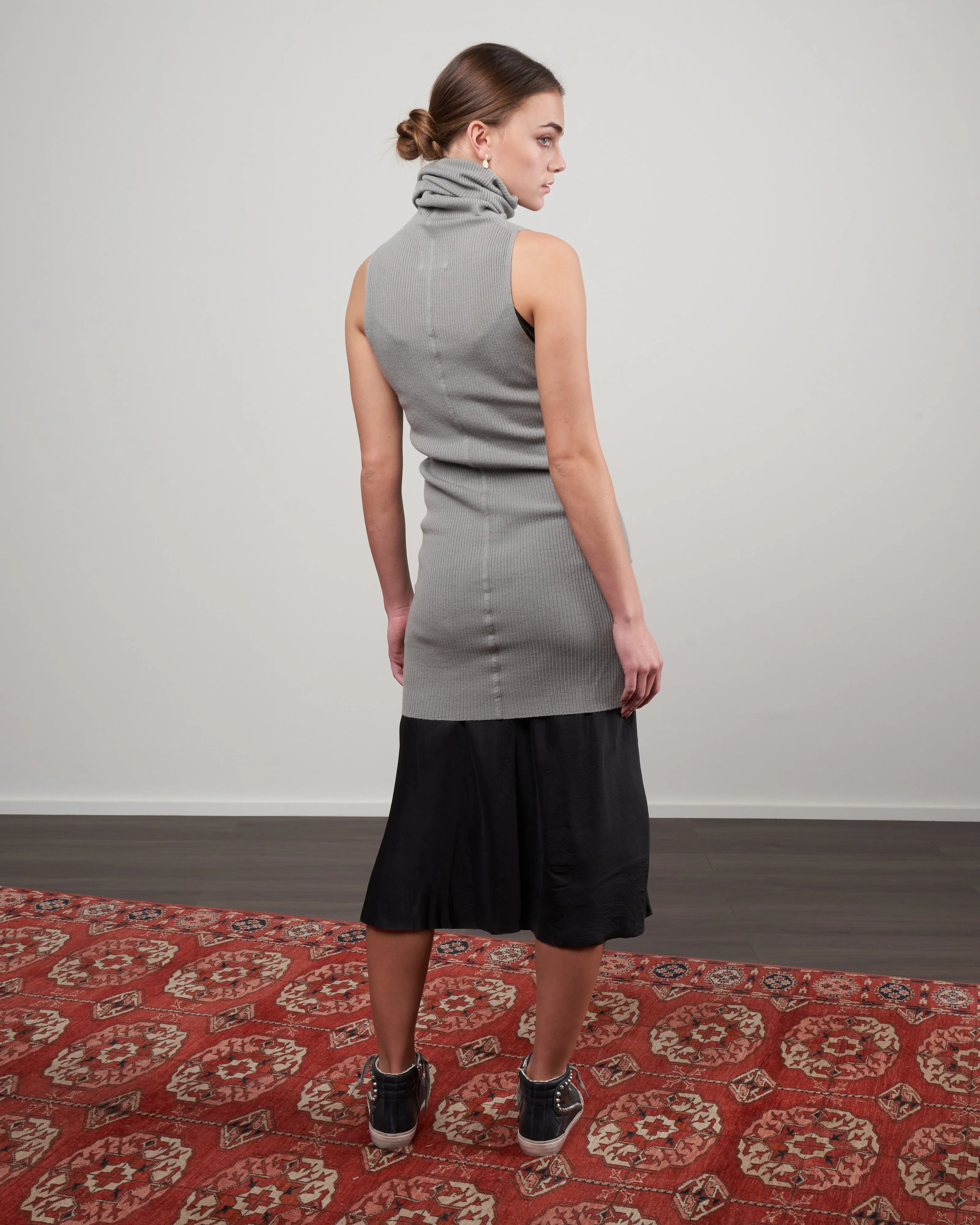 hannay turtleneck dress - sage