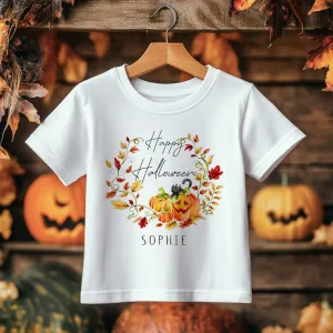 Happy Halloween Personalised Toddler & Kids T Shirt