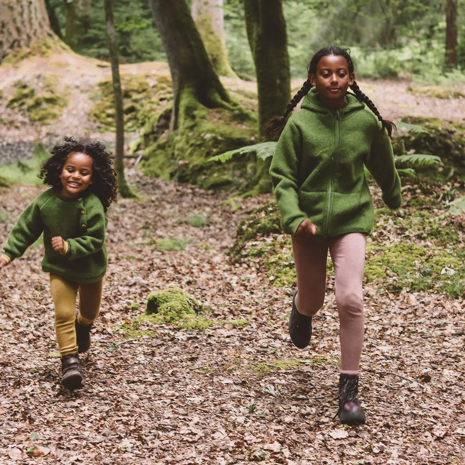 Hawk Jacket - Merino Wool Fleece - Forest