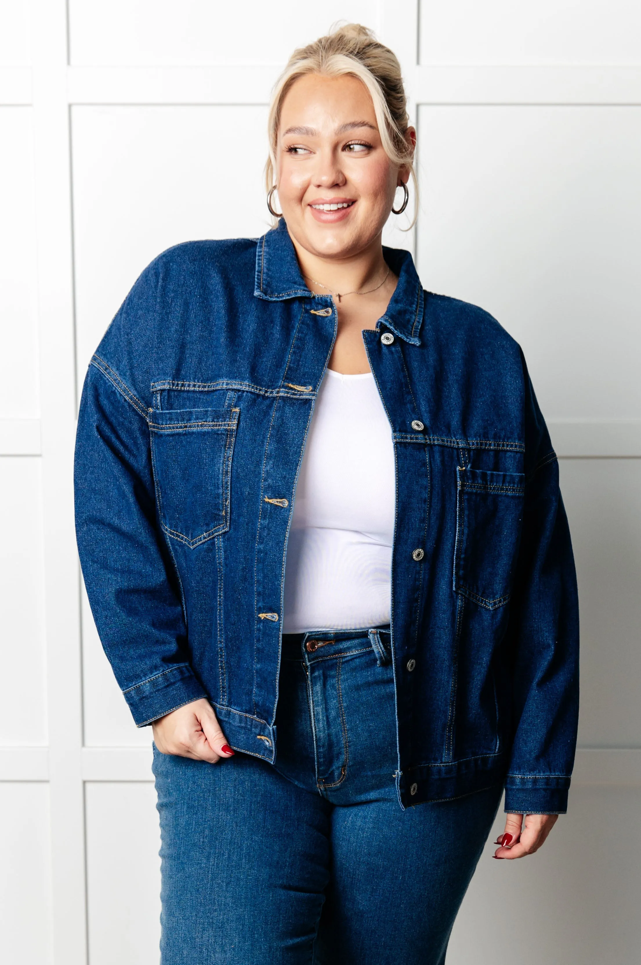 Hazel Blues® |  Have We Met Oversized Denim Jacket