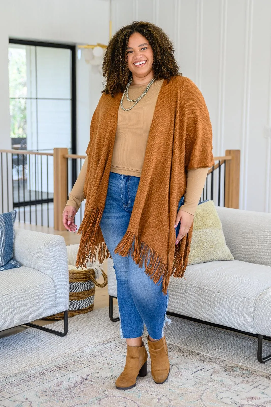 Hazel Blues® | Hold Me Tight Ribbed Long Sleeve Top In Tan