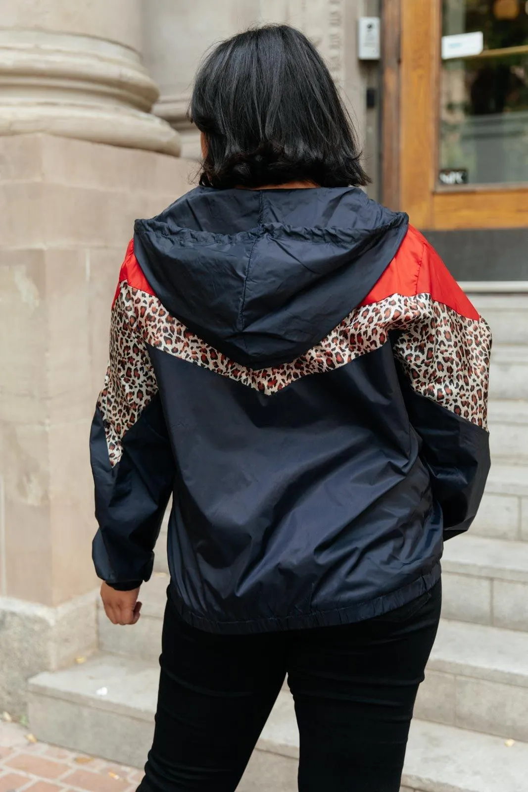Hazel Blues® | Make Your Move Windbreaker in Navy