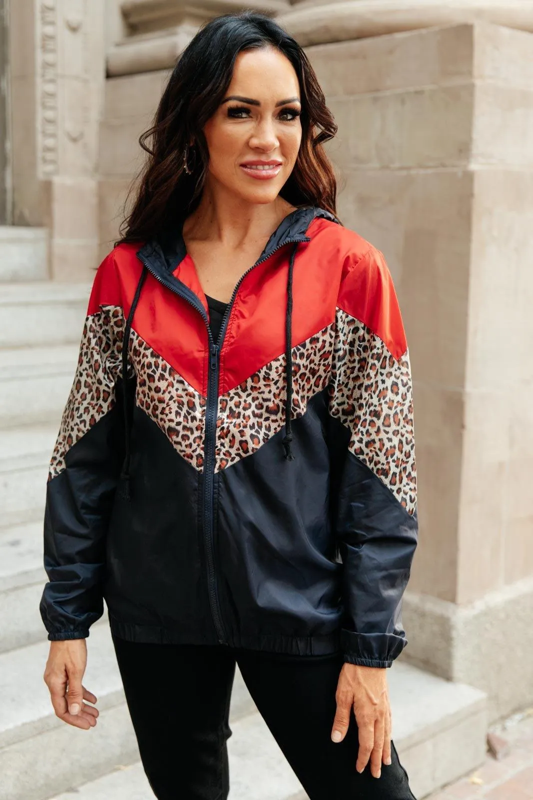 Hazel Blues® | Make Your Move Windbreaker in Navy