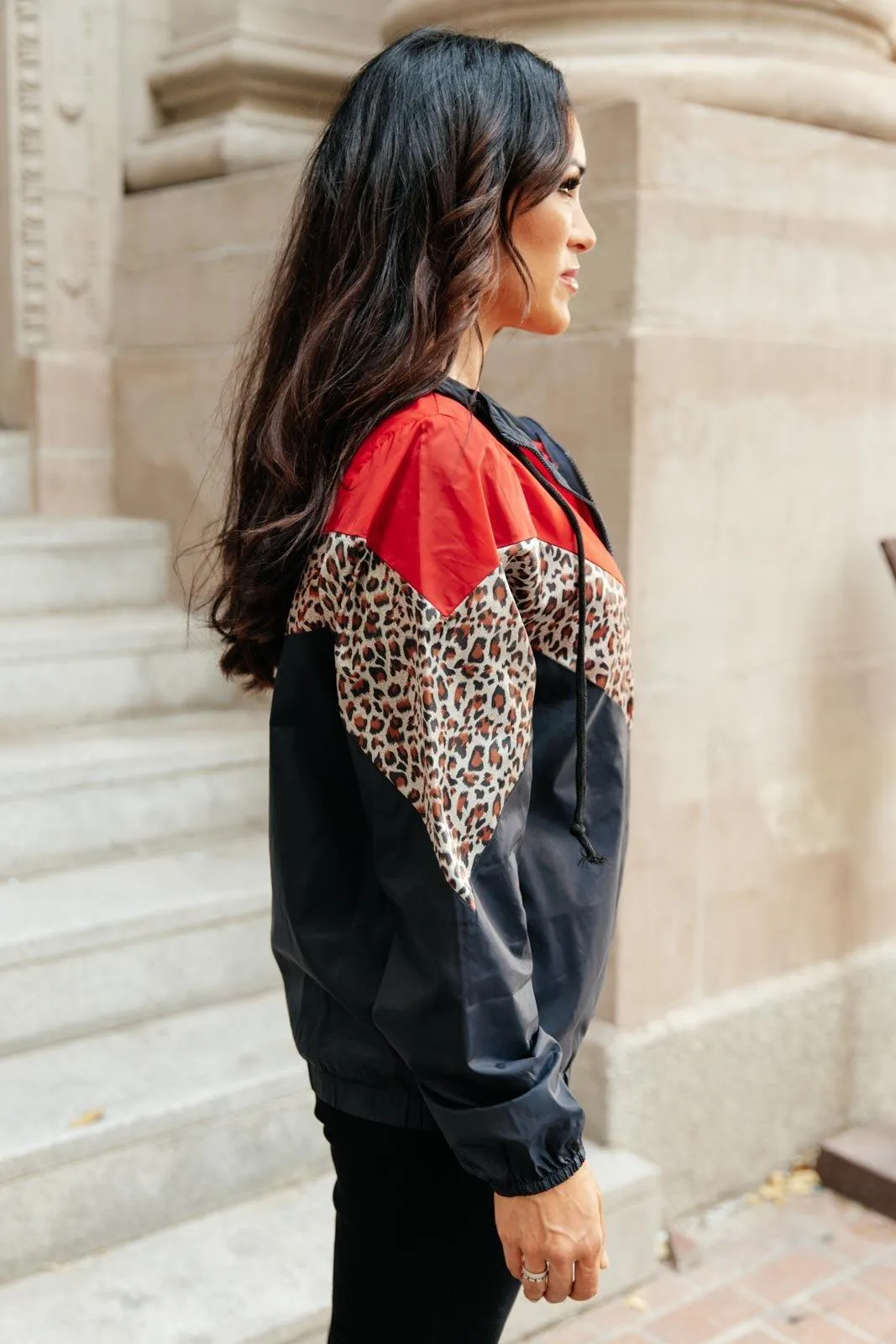 Hazel Blues® | Make Your Move Windbreaker in Navy