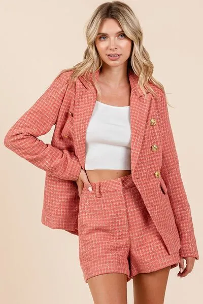 Hazel Blues® |  Mittoshop Tweed Classic Shorts with Side Pockets