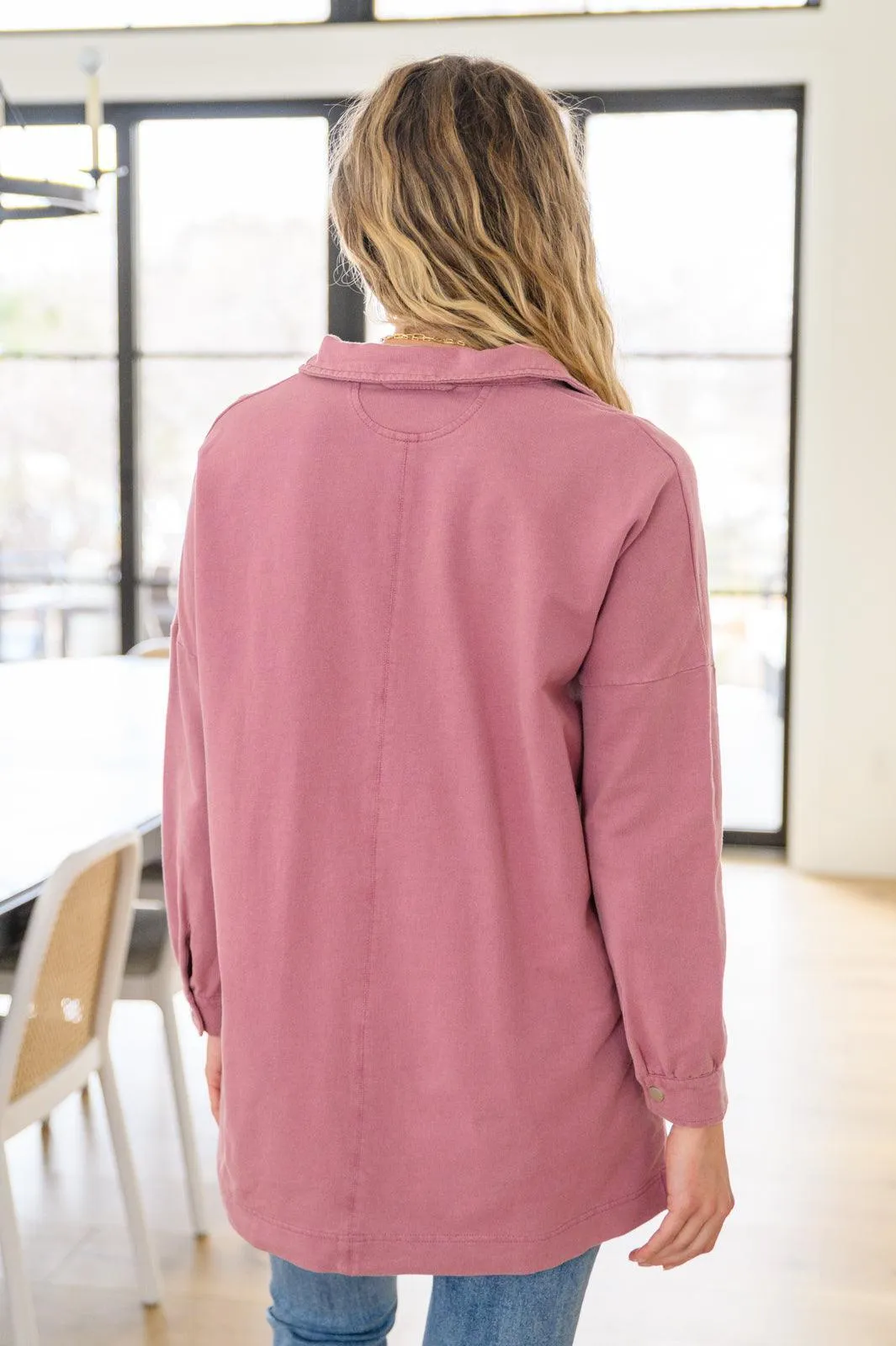 Hazel Blues® | Sweet Crush Collar Pullover in Mauve