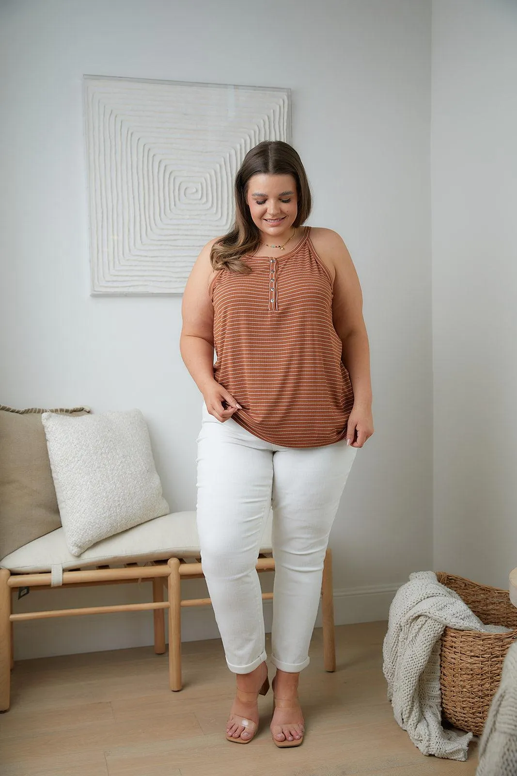 Hazel Blues® |  Tip Me Off Striped Tank