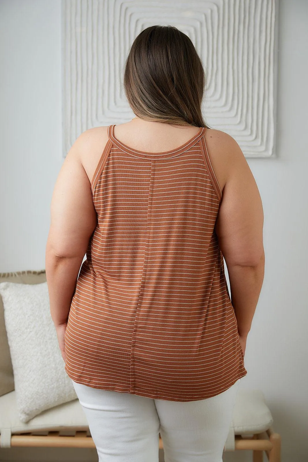 Hazel Blues® |  Tip Me Off Striped Tank