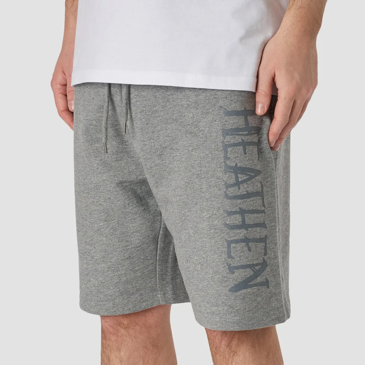 Heathen Void Sweat Shorts Steel Heather