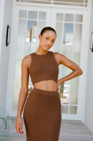 Heather Top - Mahogany